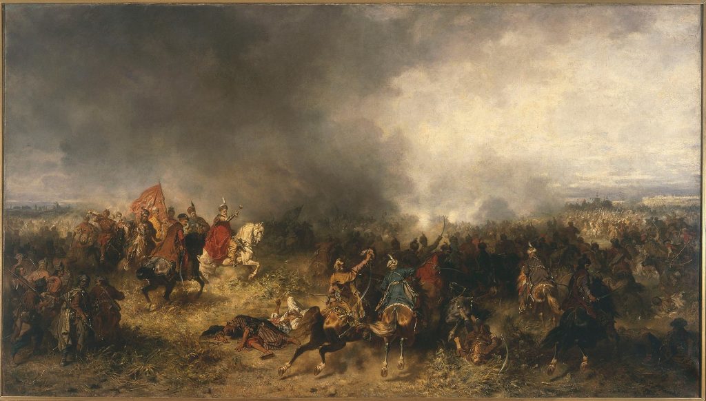 A battle at Khotyn in 1621.