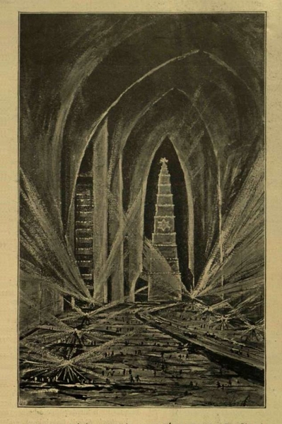 Подземная часть шахты «Кунигунда» с обелиском