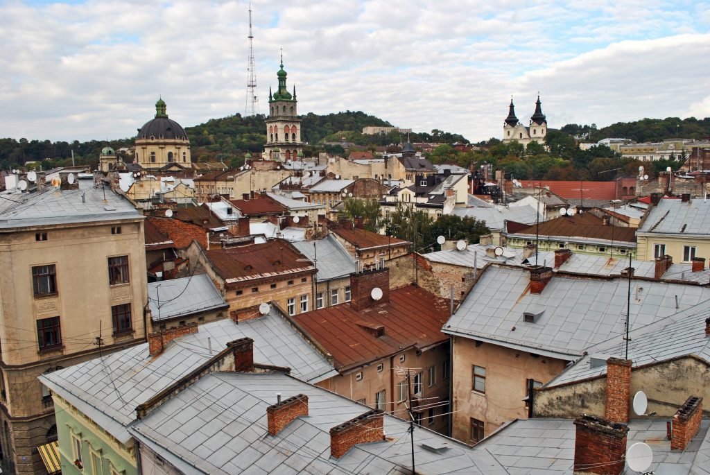 Lviv from a rooftop
