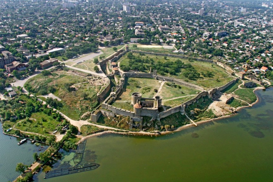 Bilhorod-Dnistrovskyi Fortress from above