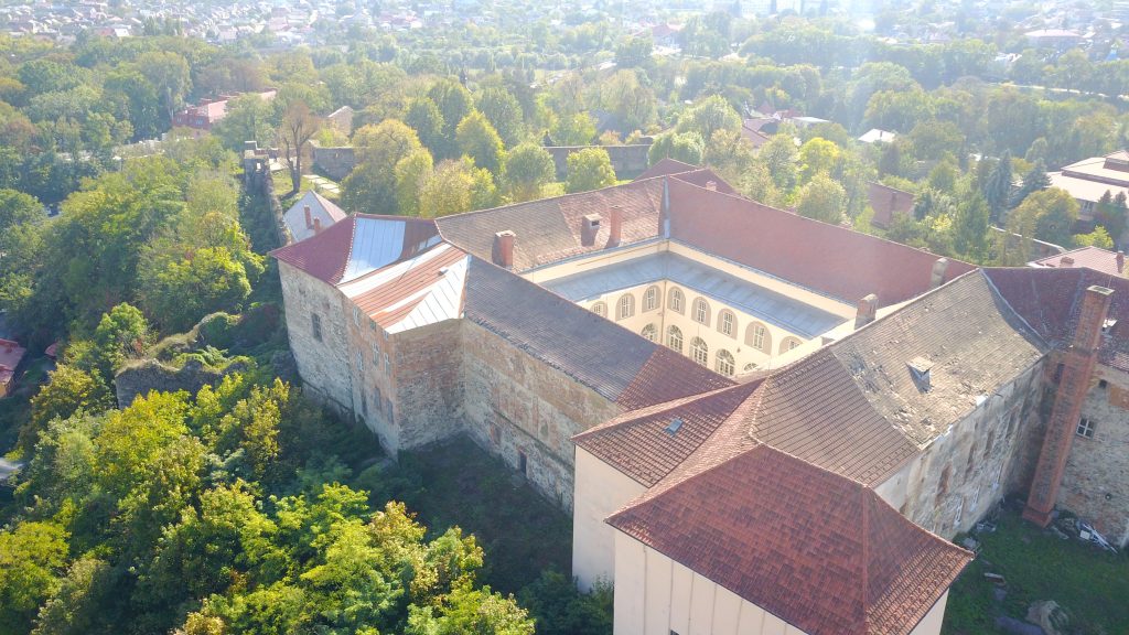 Uzhhorod castle from above