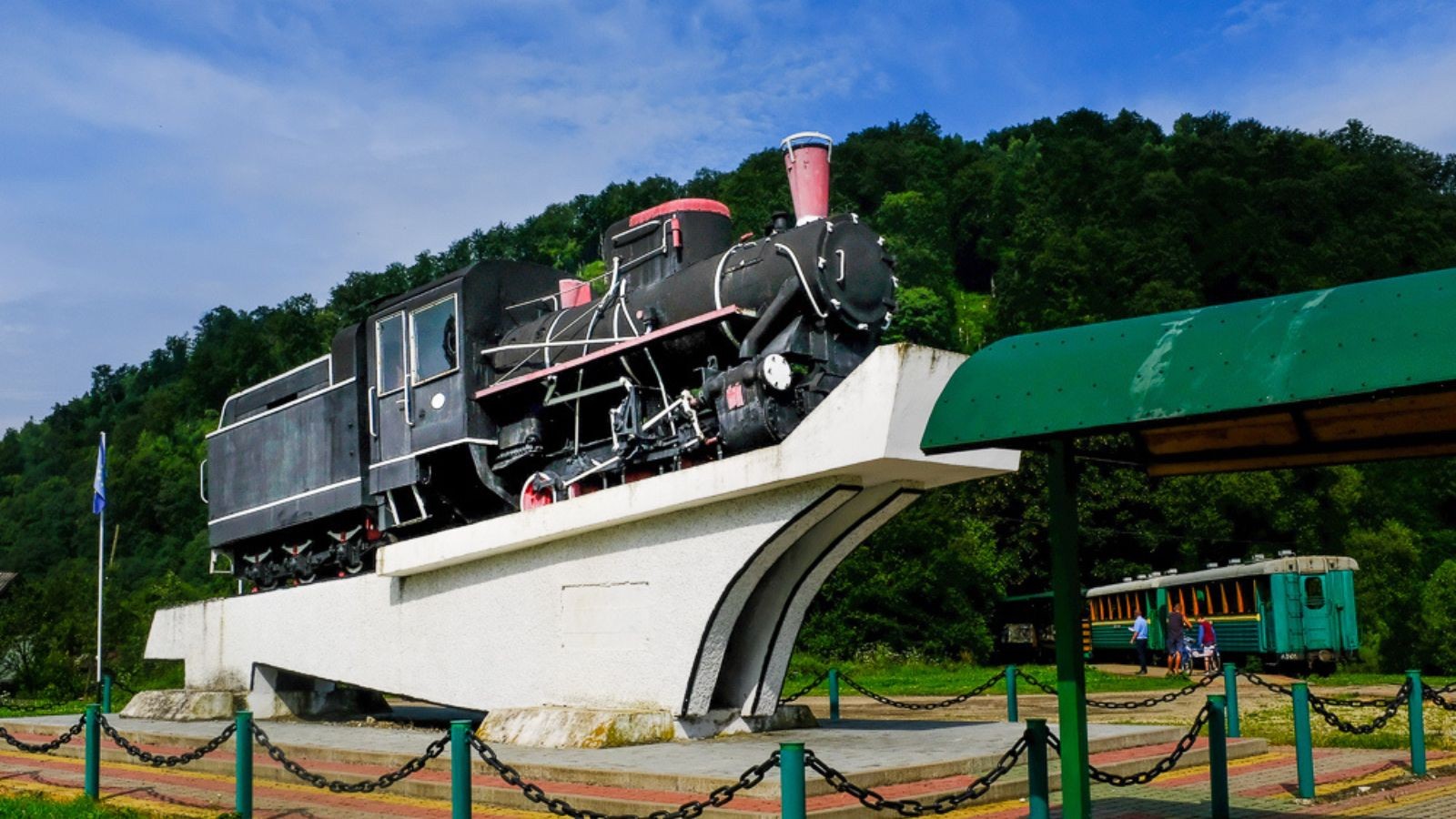 Narrow-Gauge Railway in Carpathian mountains + Dovbush Rocks